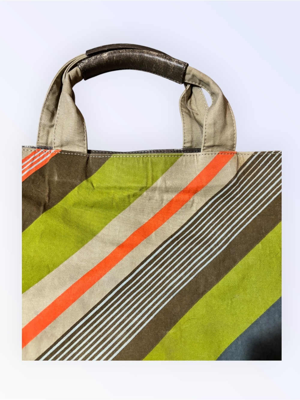 Vintage J.Crew Striped Tote Bag | Multicolor
